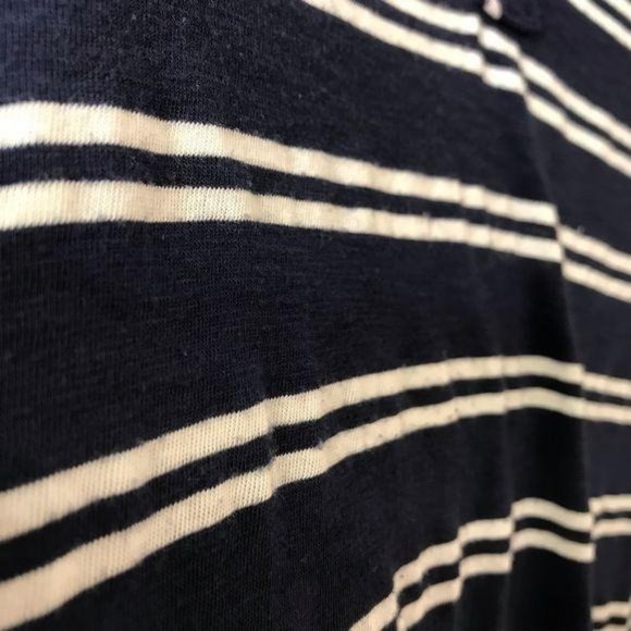 Splendid Navy Blue XS French Stripe Banded Hem Top - Picture 5 of 13